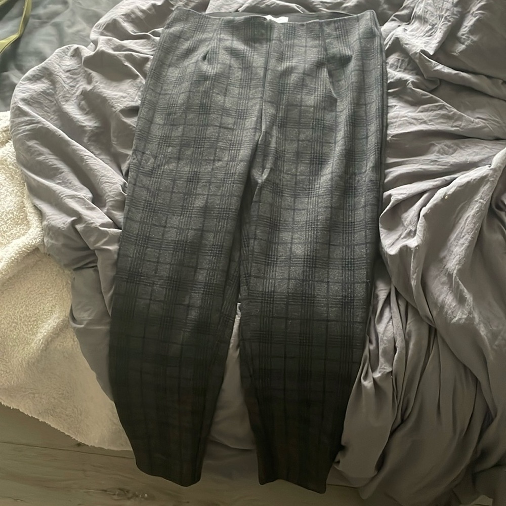 plaid pantsuit